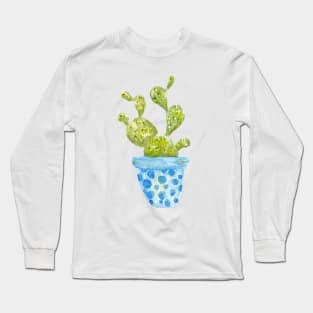 Watercolor cactus Long Sleeve T-Shirt